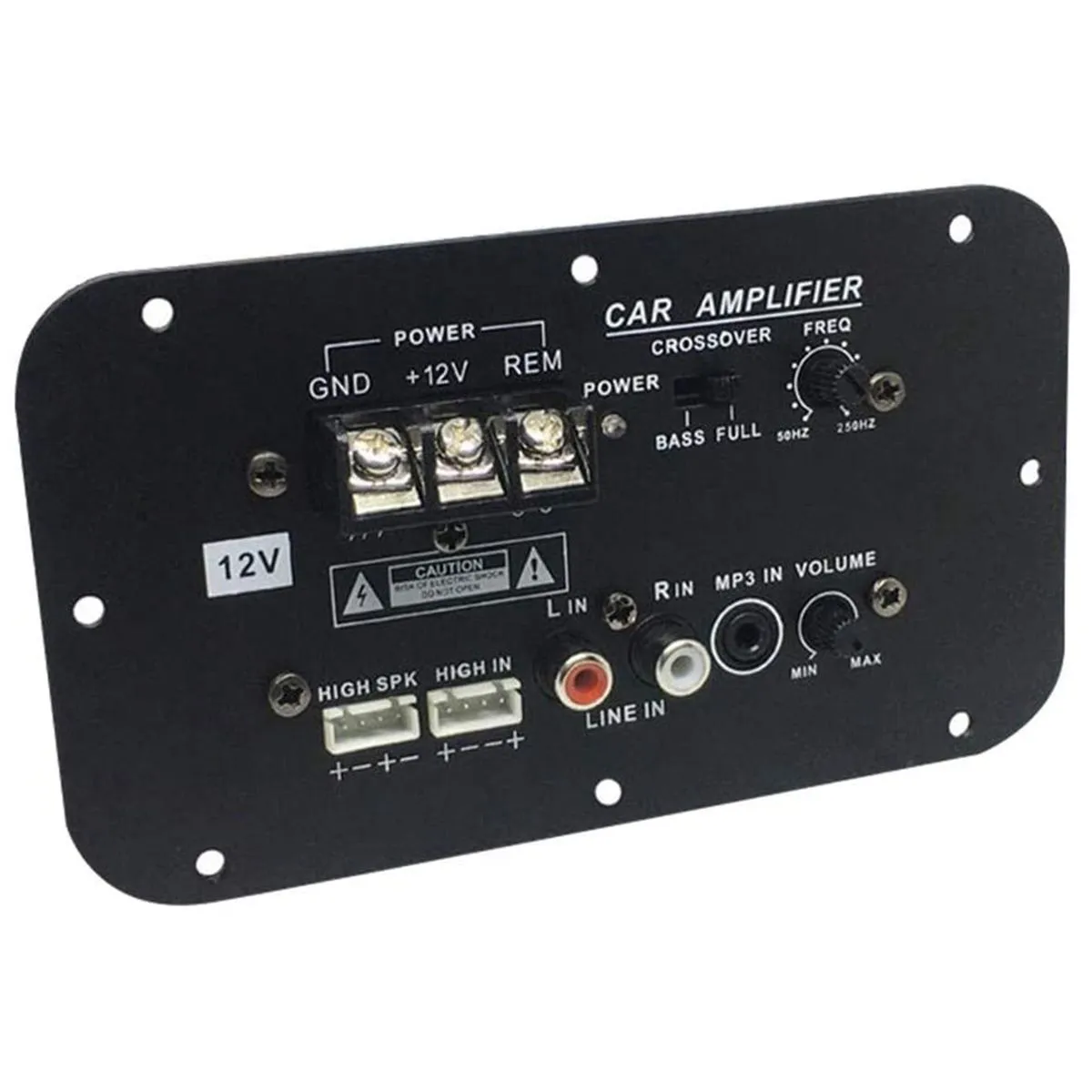 Car Subwoofer Amplifier Board, 500W HiFi Bass Amplifier Board DC 12V