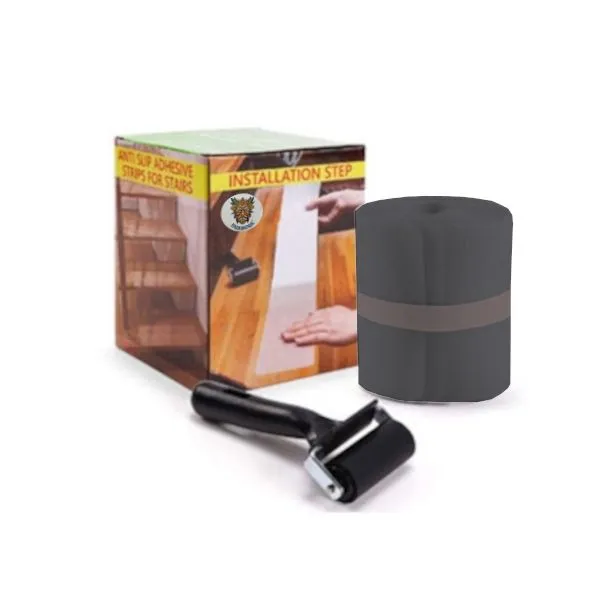 15 PCS PEVA Rubber Non-slip Step Tape (10cm x 81cm Strips) - Black