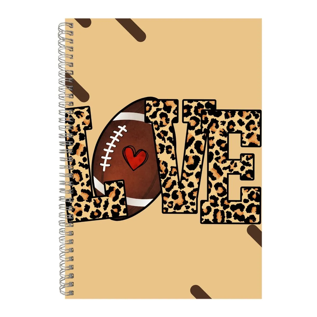 Love Football A4 Notebook Spiral and Lined Sports Graphic Notepad Gift 233