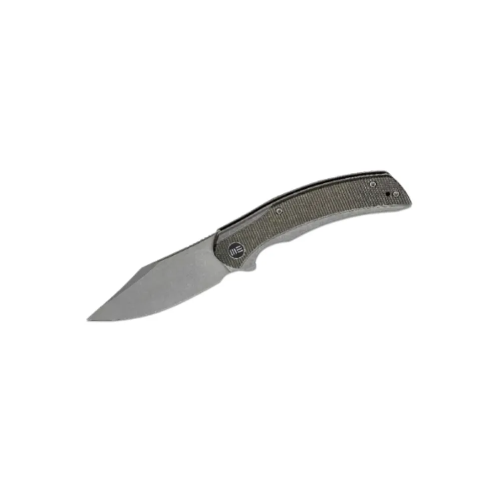 WE Knife Snick Titanium Handle Gray/Dark Green - WE19022F-5