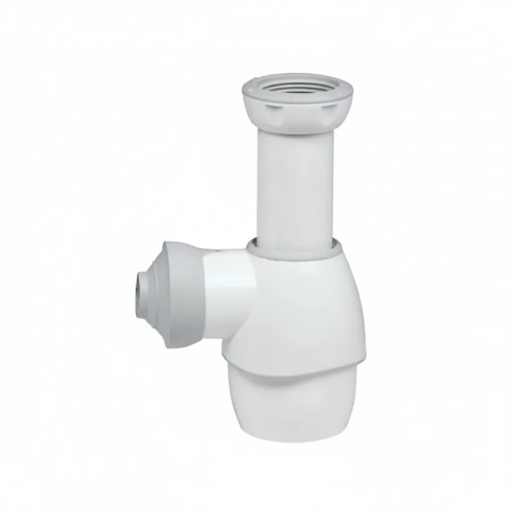 Wirquin Universal Bottle Trap for Efficient Drainage - White Plastic