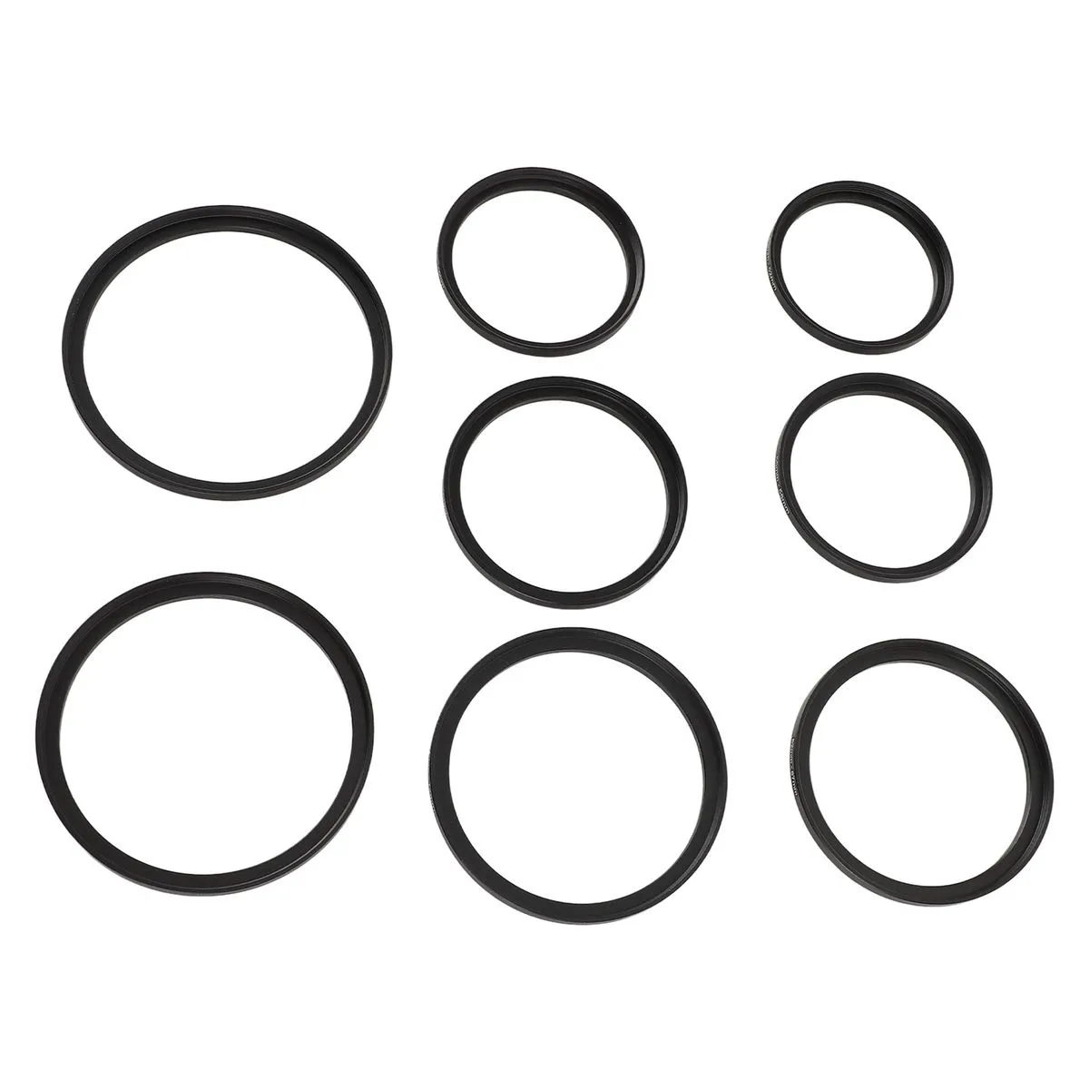 8-in-1 Metal Adapter Ring Kit 49mm-82mm Compatible with Camera Filters