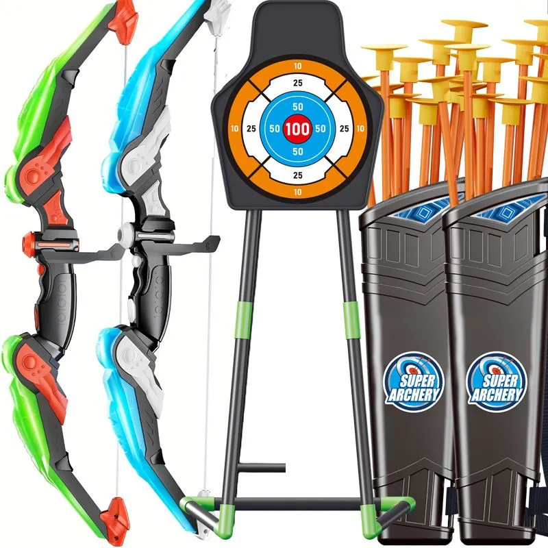 Bow and Arrow Set for Kids 3-12 Years Indoor Sport Game Archery Toy Gift