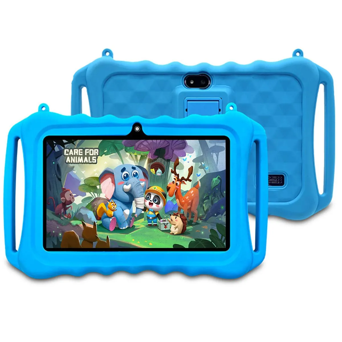 7" Kids Educational Tablet - Kids Gift, WiFi, Dual Camera, 32GB, Case - Blue