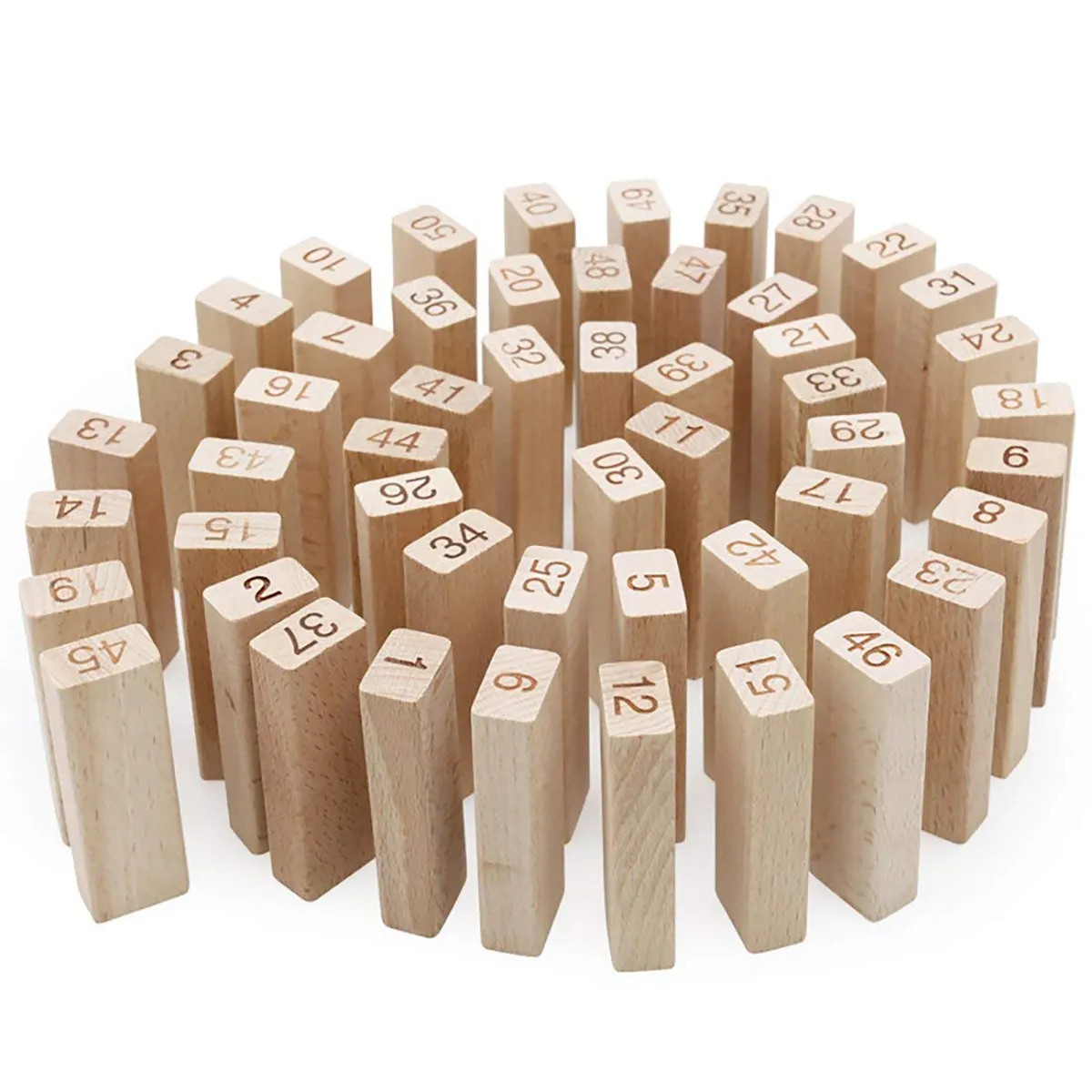 Building Blocks Puzzle 54 Pieces - Wood