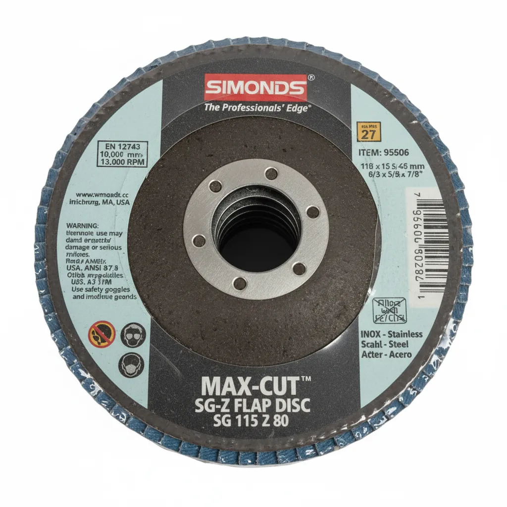 80 Grit Zirconium Flap Discs - 10 Piece for Grinding & Finishing