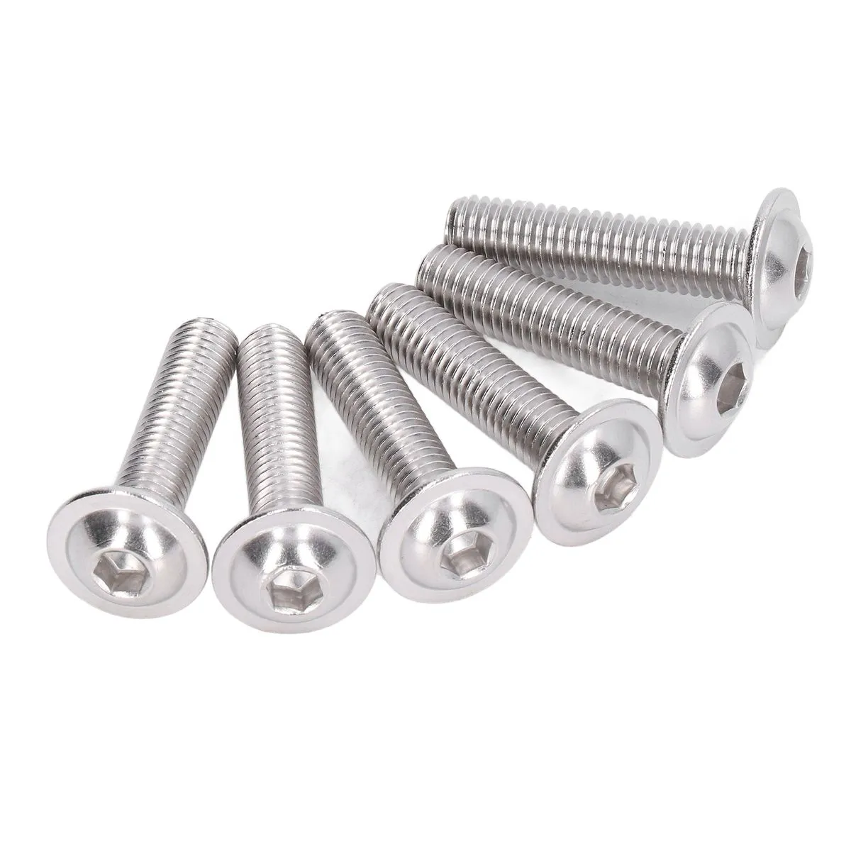M8x30mm A2-70 Stainless Steel Flanged Button Head Socket Cap Screws 50pcs