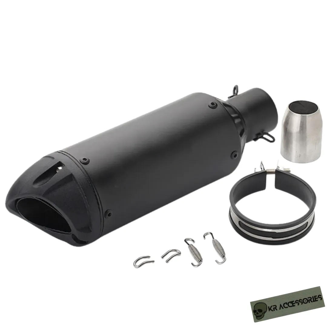 KR Motorcycle Custom Exhaust #3 (51mm) - Black
