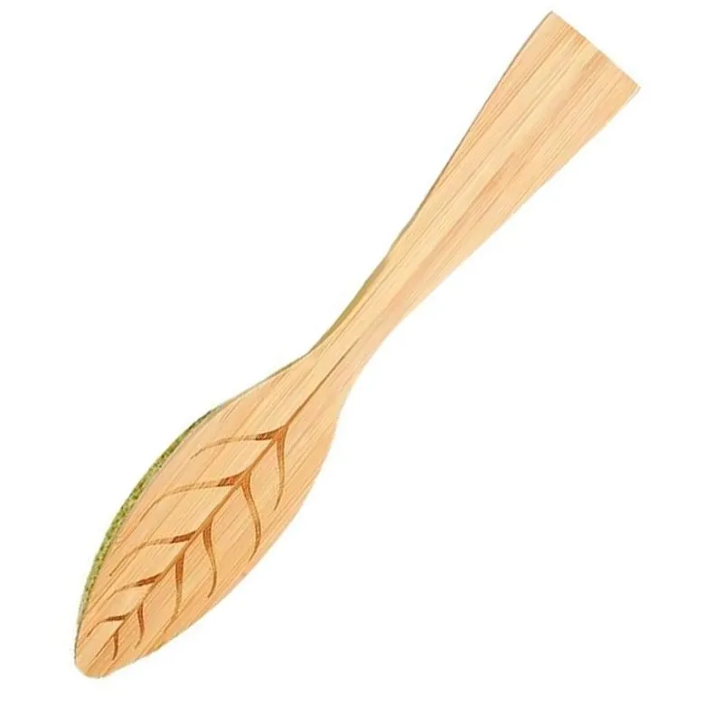 Wooden Plant Leaf Cleaning Tongs & Brush