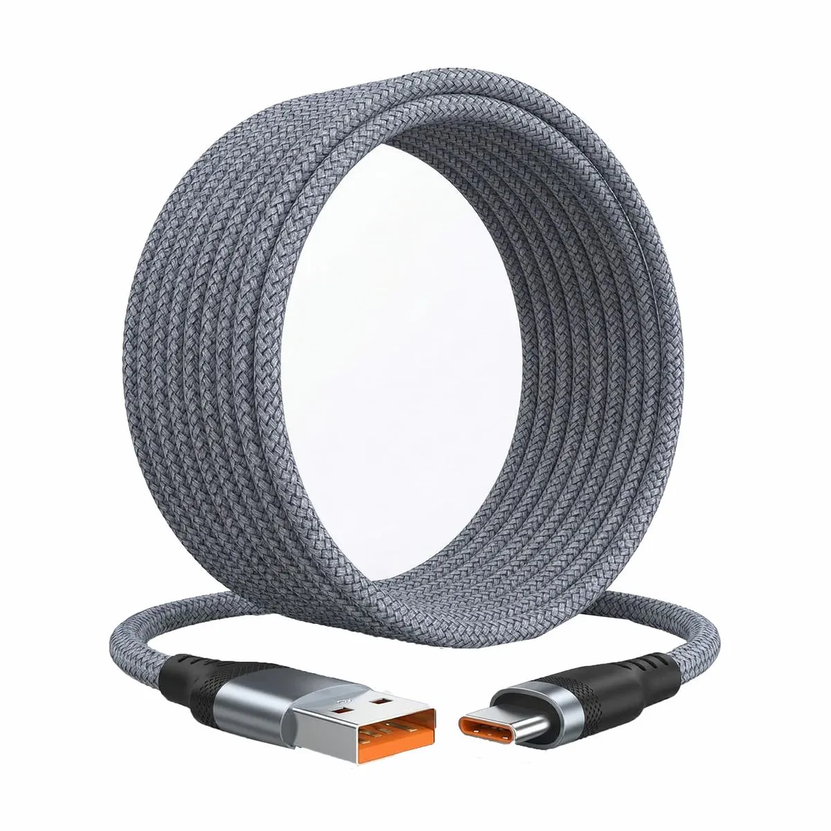 Nylon Braided 5M USB-C Fast Charging Cable USB-A to Type-C Durable