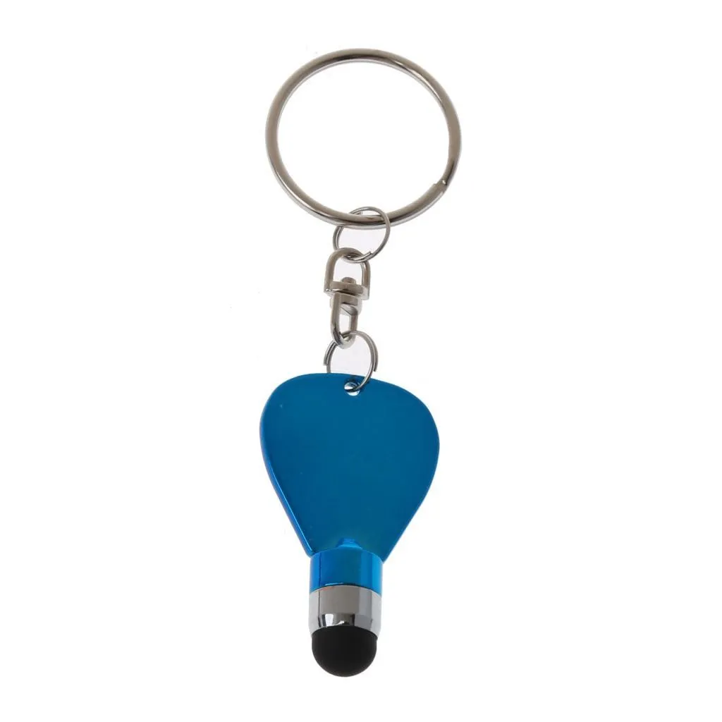 Touch Screen Stylus Pen Keyring for Smartphones Mini Writing Tool - Blue
