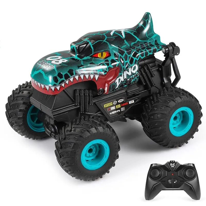Stunt LED Cyber Dino Remote Control Car Drift RC Cars Monster Truck Toy