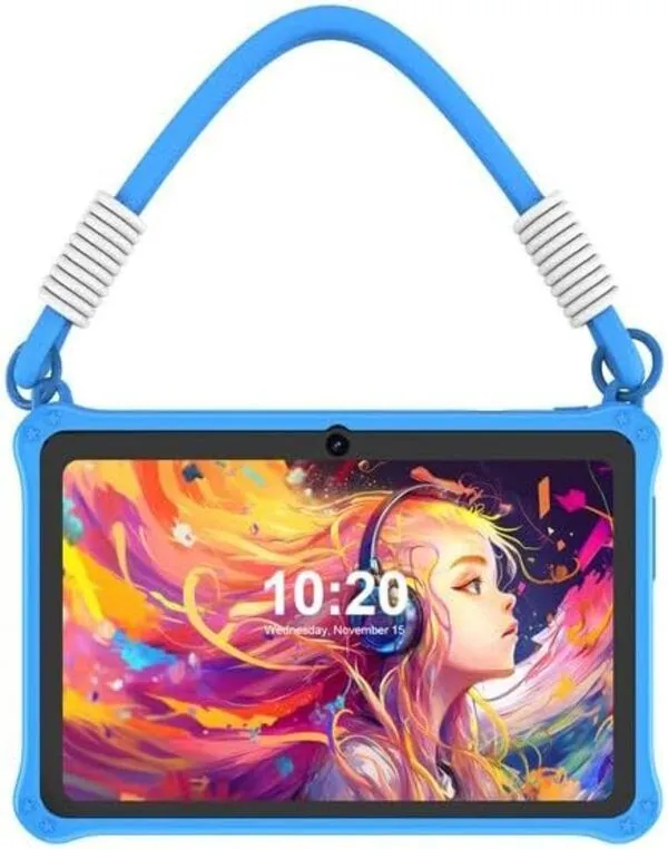 PRITOM Kids Adventure Tablet 7" - 2GB RAM, 32GB Storage, Parental Controls - Blue