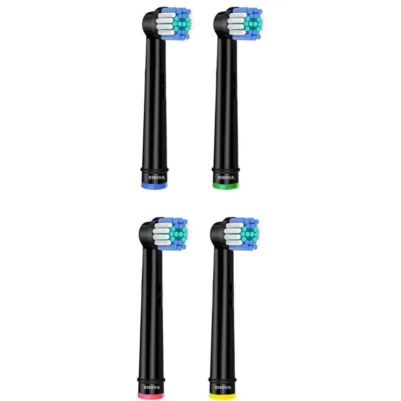 Enova Replacement Toothbrush Heads Compatible with Oral-B - 4 Pack