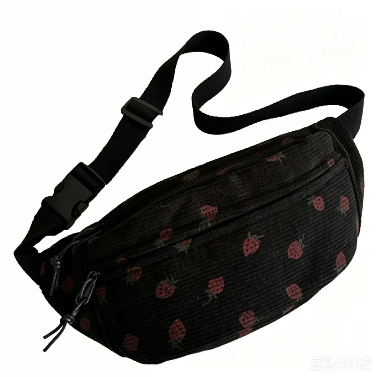 Sling Bag, Large Capacity, Honeycomb Strapbreathable, security convenience - Black