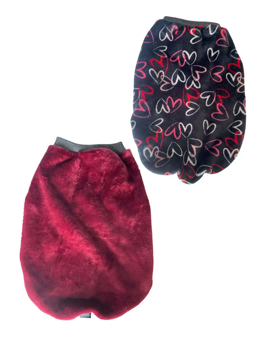 Size 4XL - Set of 2 Dog Coats for Winter - Purple