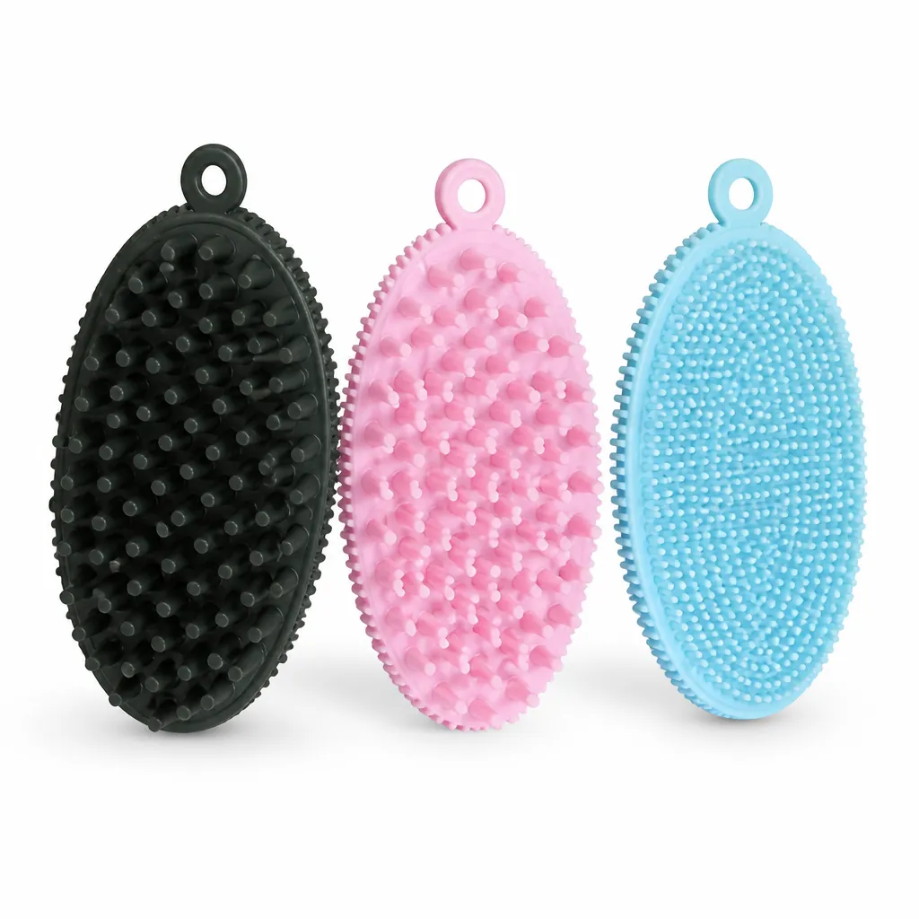 2-in-1 Silicone Pet Grooming Comb for Long and Short Hair Massage Brush