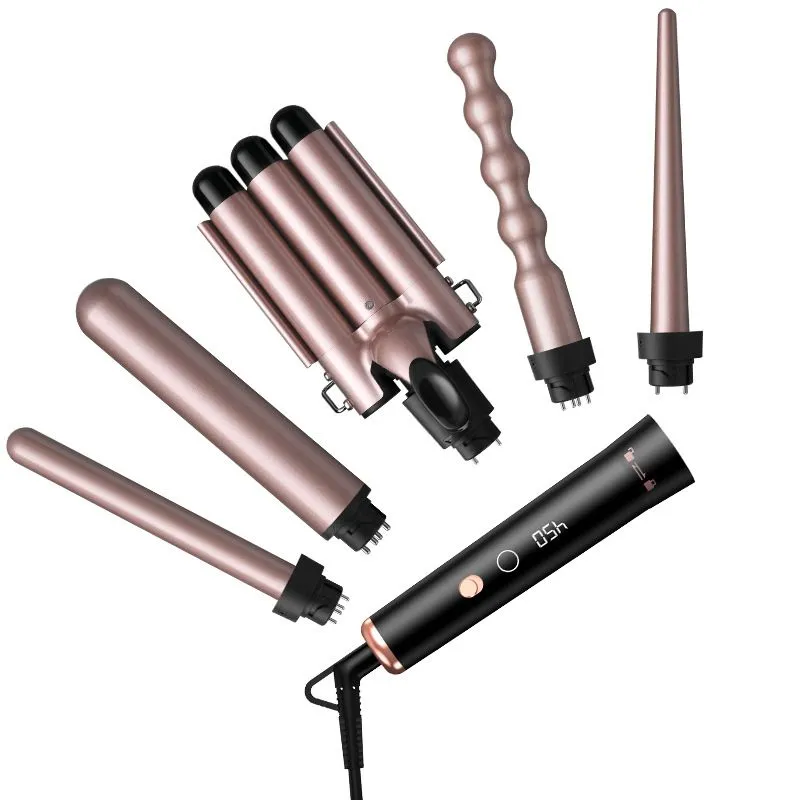5-in-1 Curling Iron Set Four-Speed Thermostat Suitable For All Hair Types