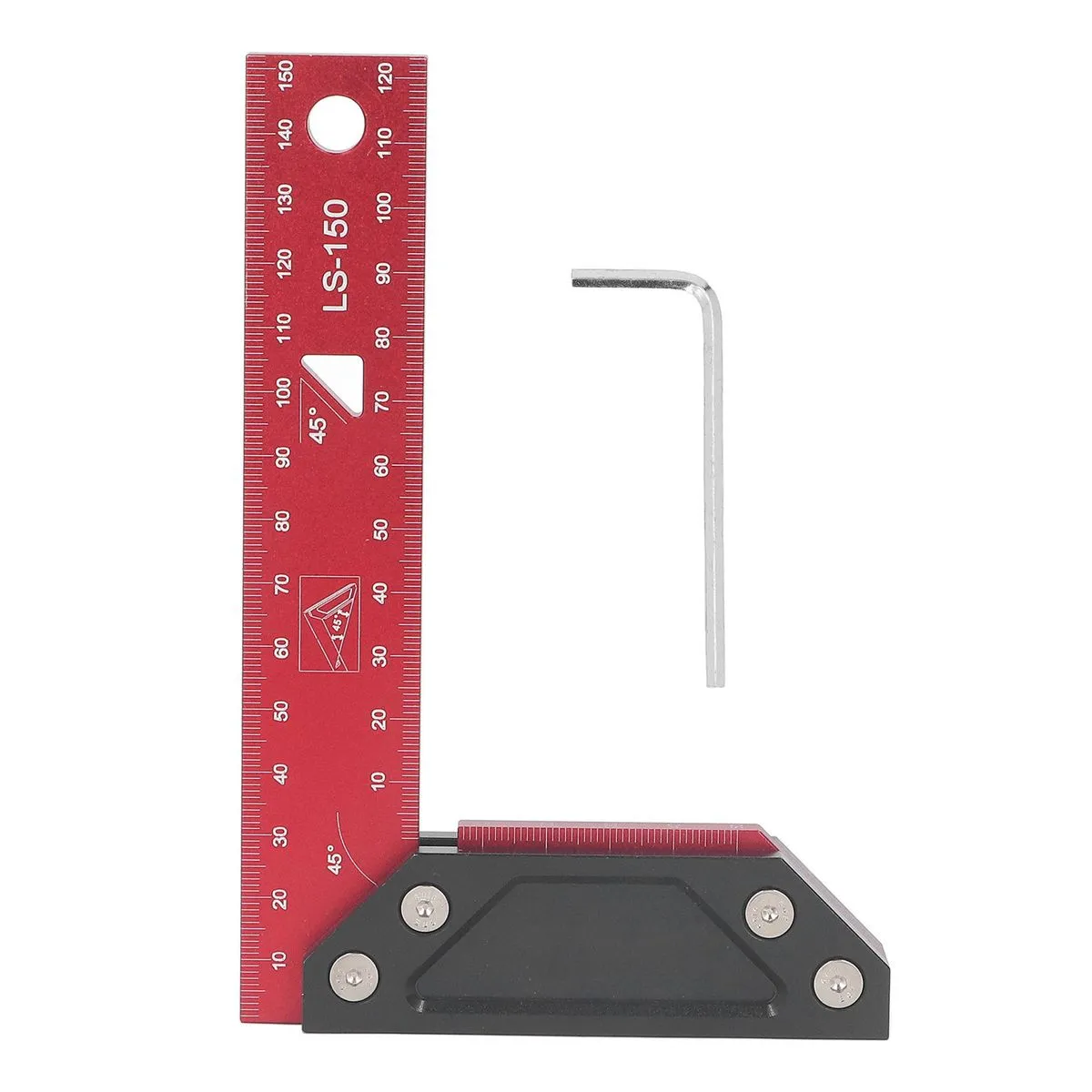 150mm Double 45 Angle Ruler for Carpentry Marking