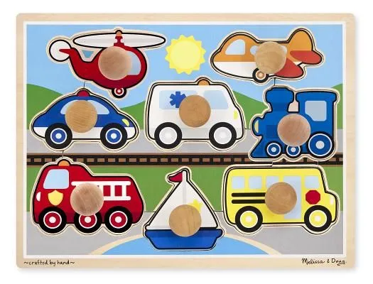 Vehicles Jumbo Knob Puzzle Vehicles Jumbo Knob Puzzle
