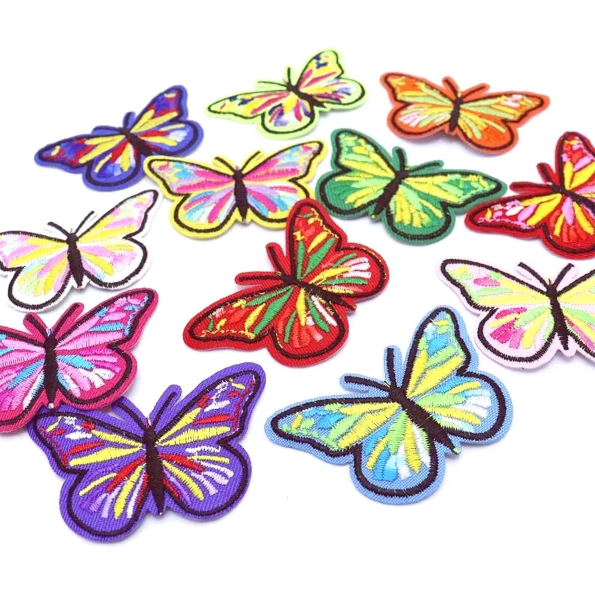 12 Pieces Butterfly Design Iron on Patches