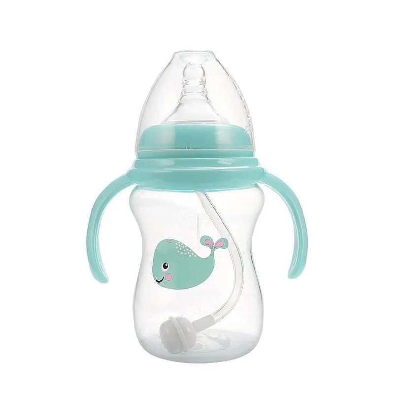 180ml Toddler Feeding Bottle BPA Free Anti-Colic Soft Silicone Nipple
