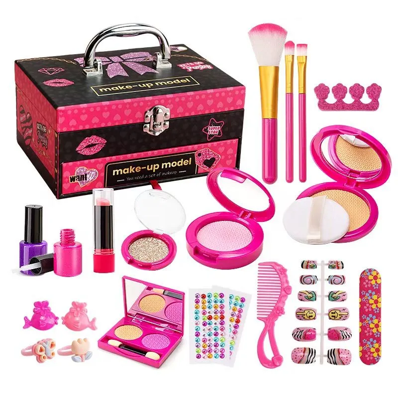 ZELTRYN Girls Pretend Play Makeup Fashion Handbag Toy Set