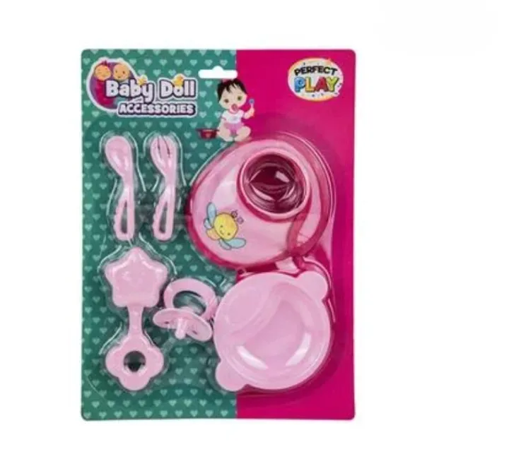 Portable 6 Pieces Baby Doll Feeding Pack - Ideal Gift for Kids