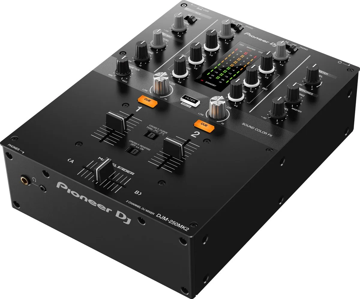 Pioneer Dj-DJM-250MK2 2-channel DJ mixer with independent channel filter