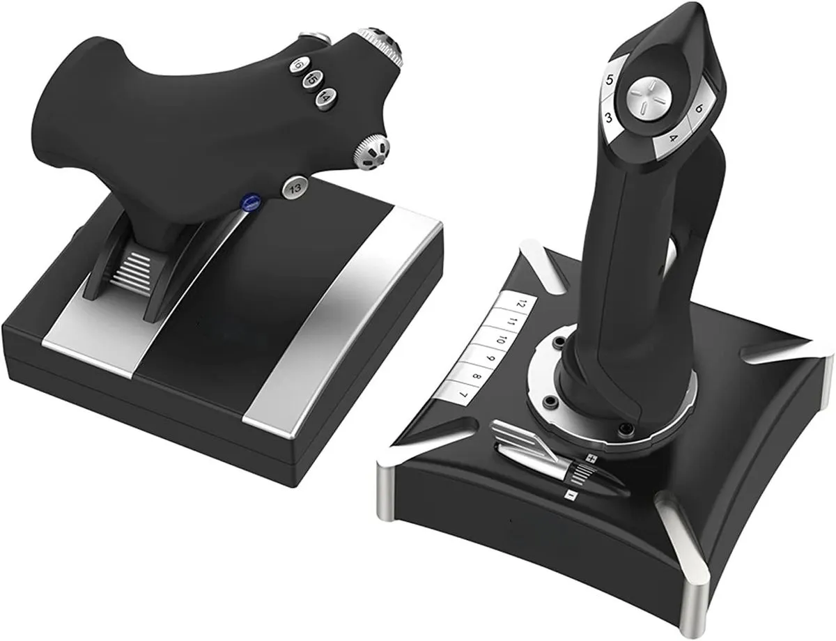 Dual-Module Flight Stick & Throttle Compatible PC PS4, Xbox One & Series AN