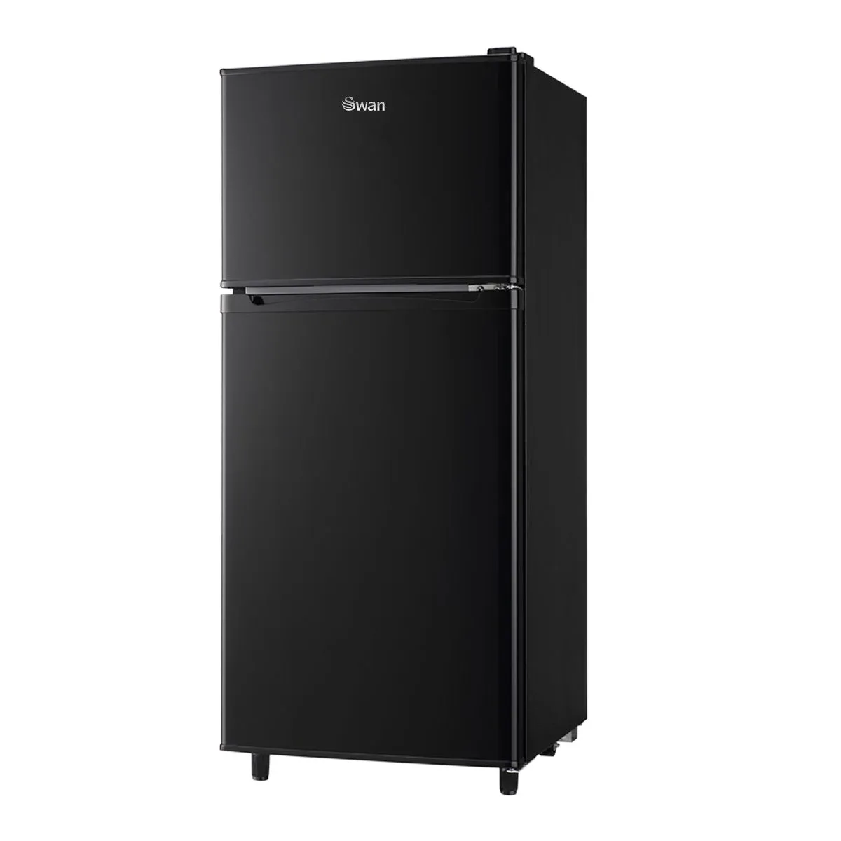 Swan Black 82 Litre Double Door Fridge and Freezer Combo