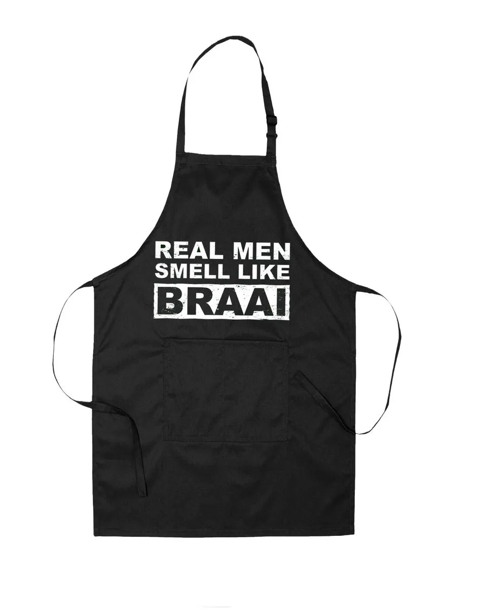 Real Men Smell Like Braai - Full-Size Apron