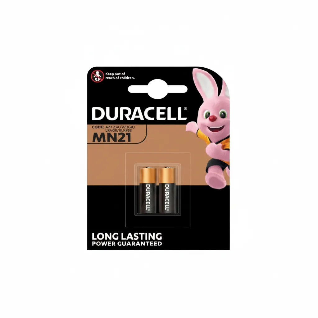 Duracell 12V Alkaline MN21 Battery 2 Piece Pack for Electronics