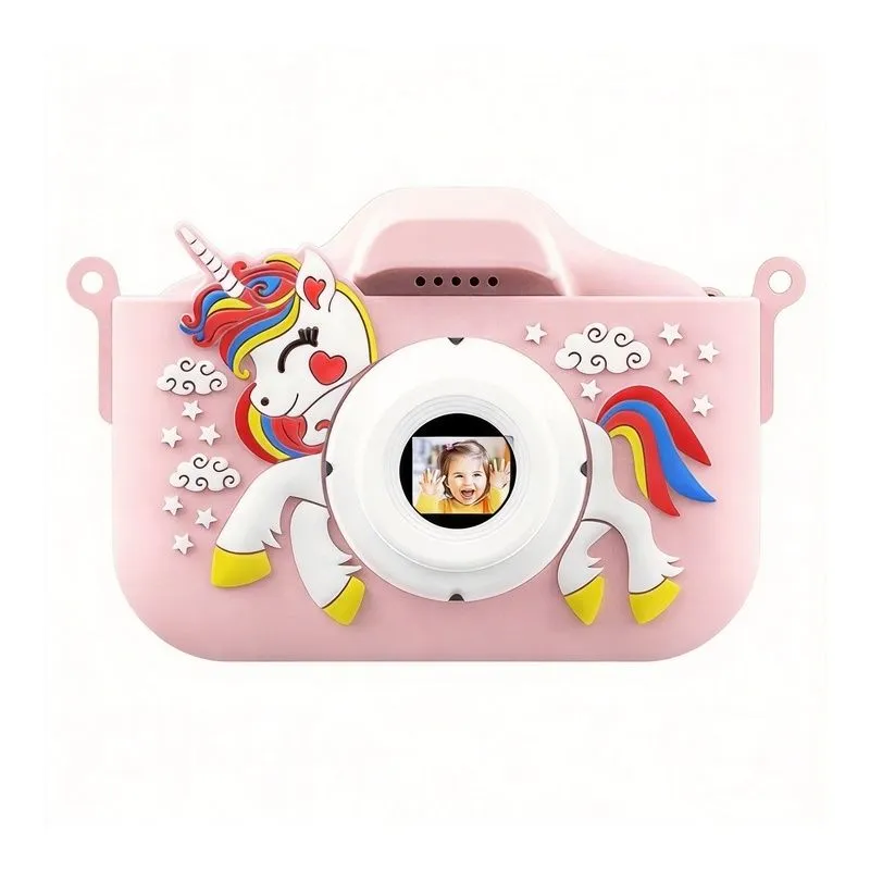 New Unicorn Kids Camera Toy for Toddler Gift - Pink
