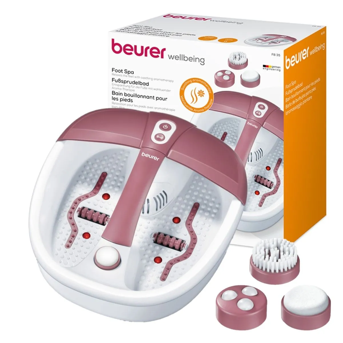 Beurer Germany Foot Spa / Foot Bath FB 35 Pedi Attachments, Aroma, Infrared