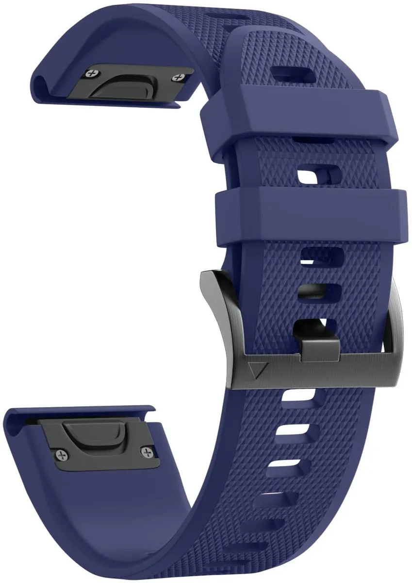 Silicone Strap Compatible with Garmin Fenix 5 & Forerunner 935 - Navy