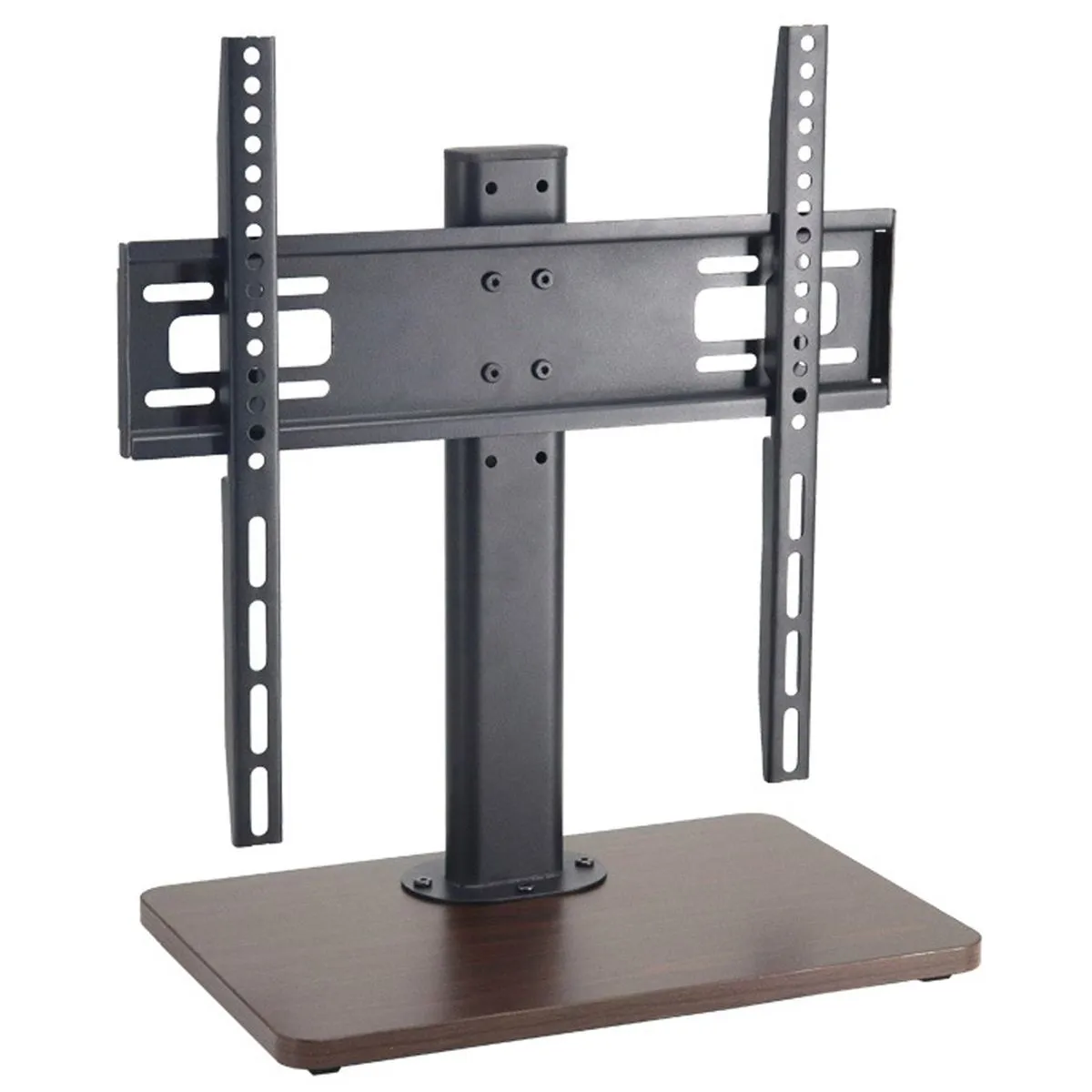 Tabletop TV Cabinet Wood Grain Base TV Stand for 26 to 55 Inch TVs