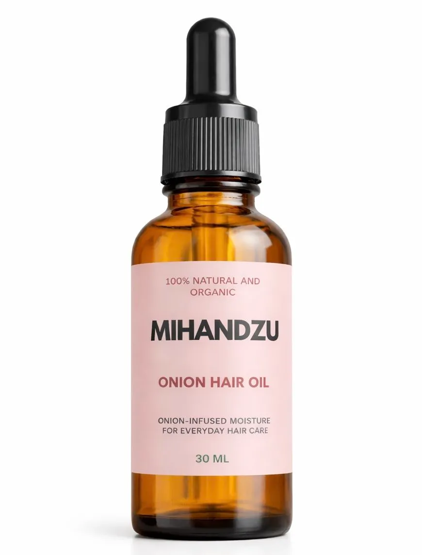 Onion Hair Growth Oil -with Olive Oil, Grapeseed Oil & Vitamin E - 30ml