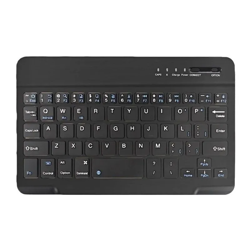 Bluetooth 5.1 Keyboard Rechargeable Compatible with Android iOS Windows - Black