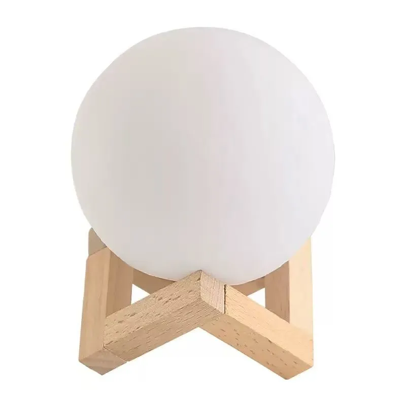 Compatible with Wooden Tripod Ball Night Light, USB Warm Ambient Lamp