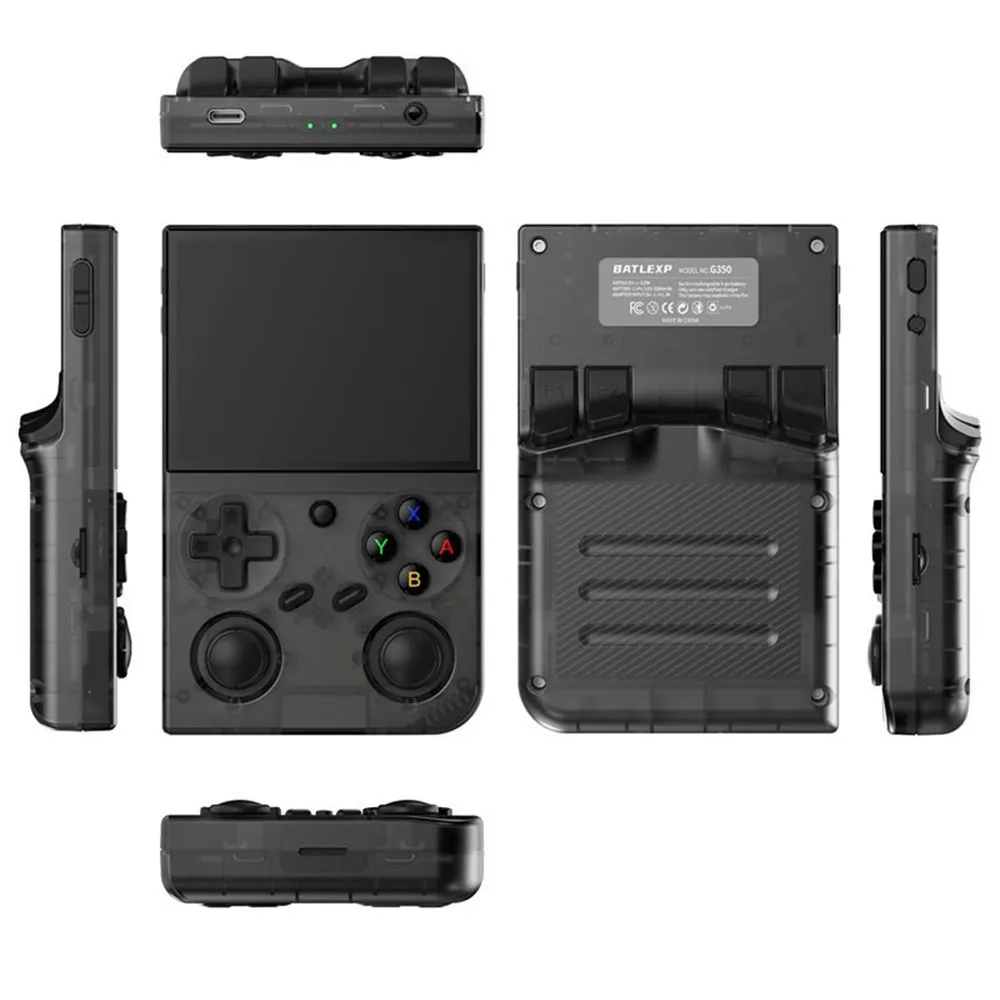 Handheld Game Console,3.5 Inch IPS Screen Linux System Built-in 64G TF Card