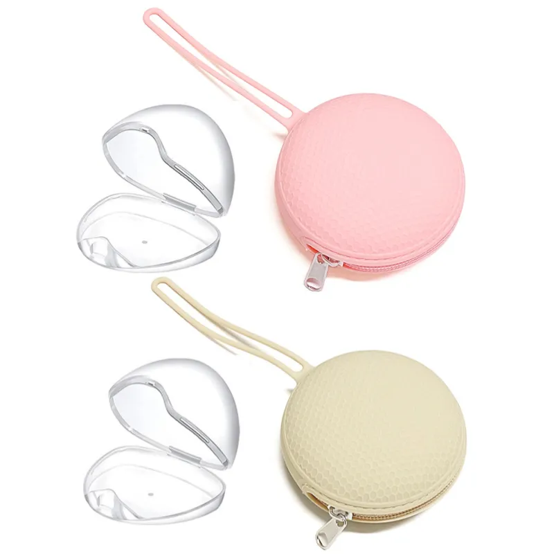 Pacifier Storage Box Set Dummy Holder Portable Soother Chains Storage Bag