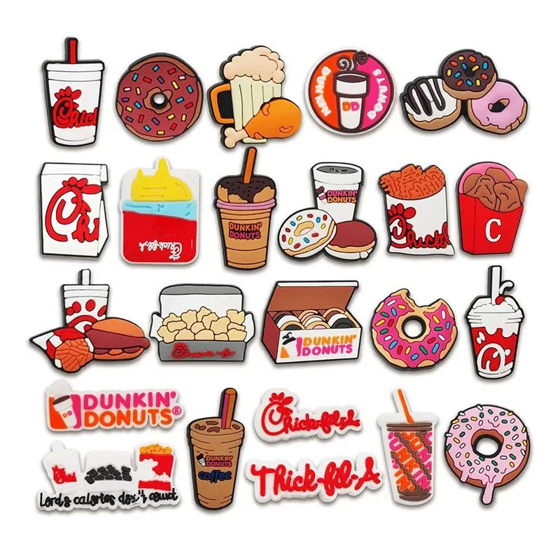 Donut Drink Hole Shoe DIY Accessories Set - 23 Piece
