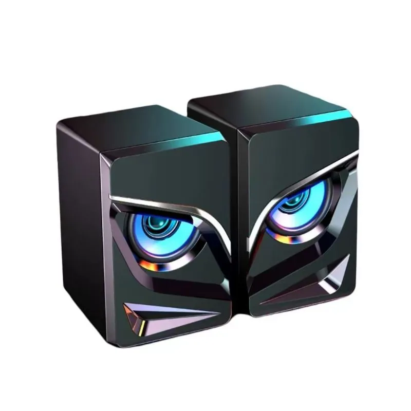 Small Wired Mini Subwoofer Speaker - Black