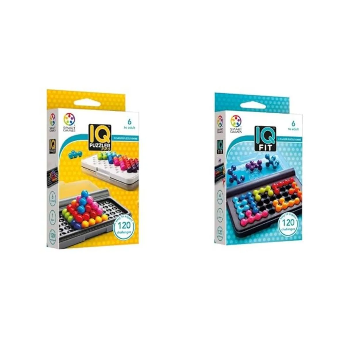 SmartGames IQ Logic Bundle: IQ Puzzler Pro & IQ Fit (2-Pack)
