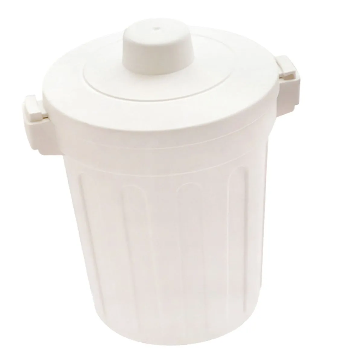 Desk Trash Can with Lid, Plastic Tiny Countertop Waste Basket 130x190x150mm