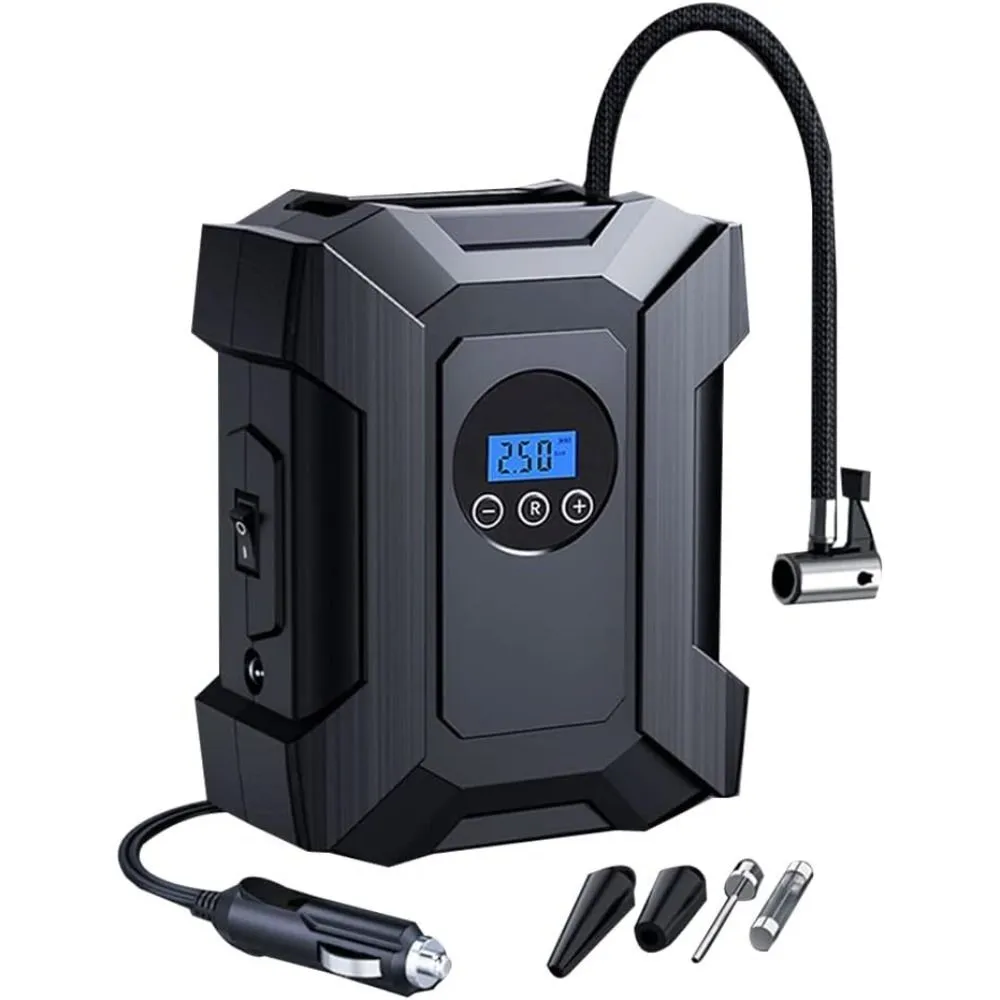 12V Portable Air Compressor Pump - for Car Tyres Digital Inflator