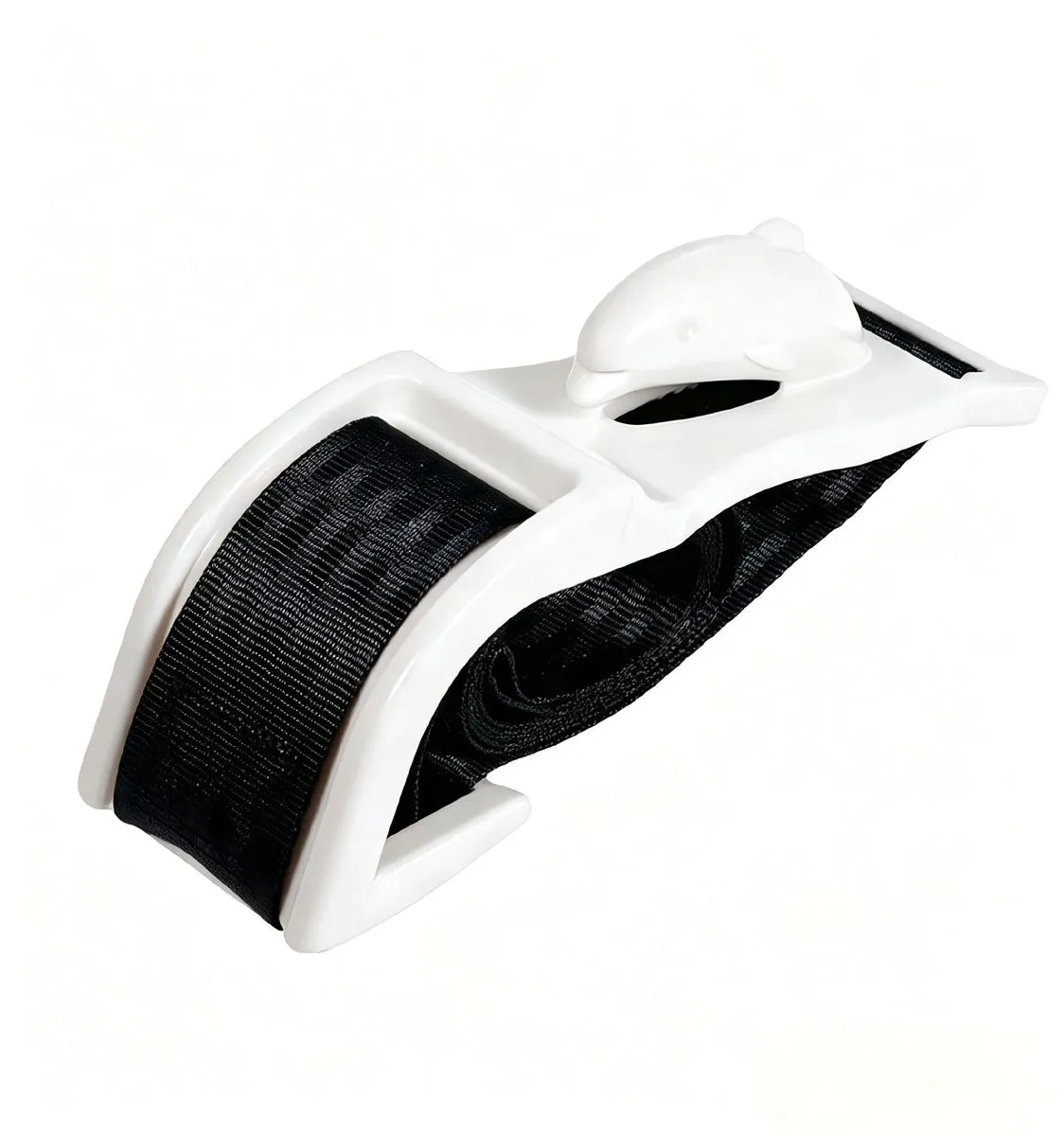 White Maternity Seat Belt Adjuster - Comfortable Pregnancy Bump Belt