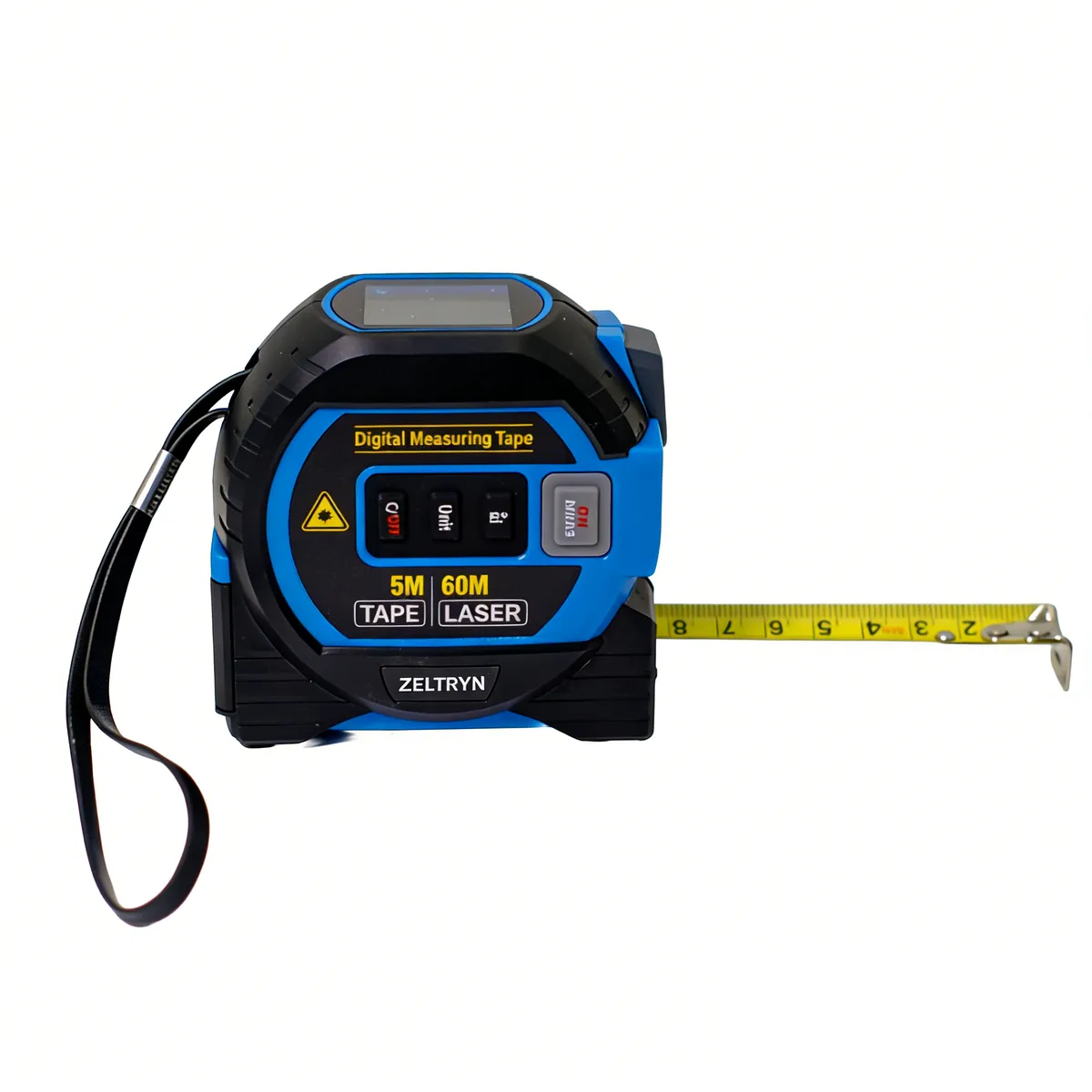ZELTRYN 5m Screen Infrared Laser 3-in-1 Rangefinder - Blue