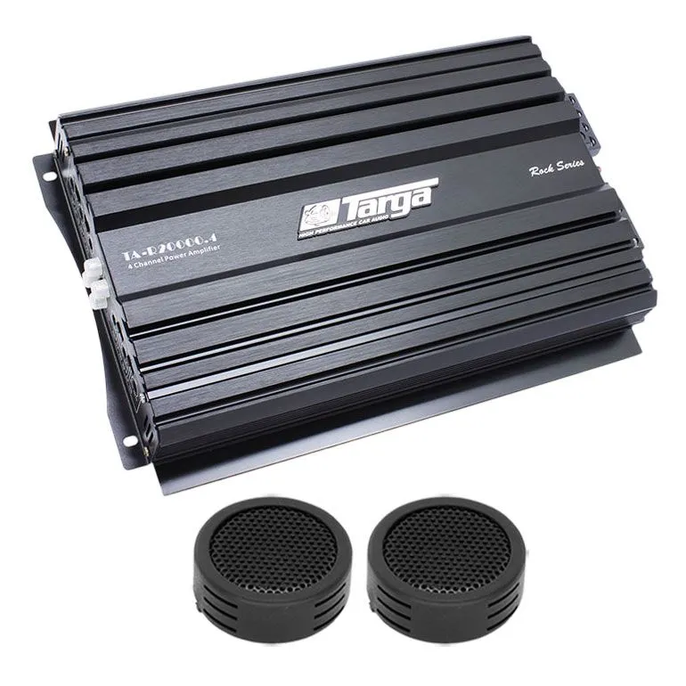 Targa TA-R20000.4 Rock Series 20000w 4 Channel Amplifier & Evo Tweeters